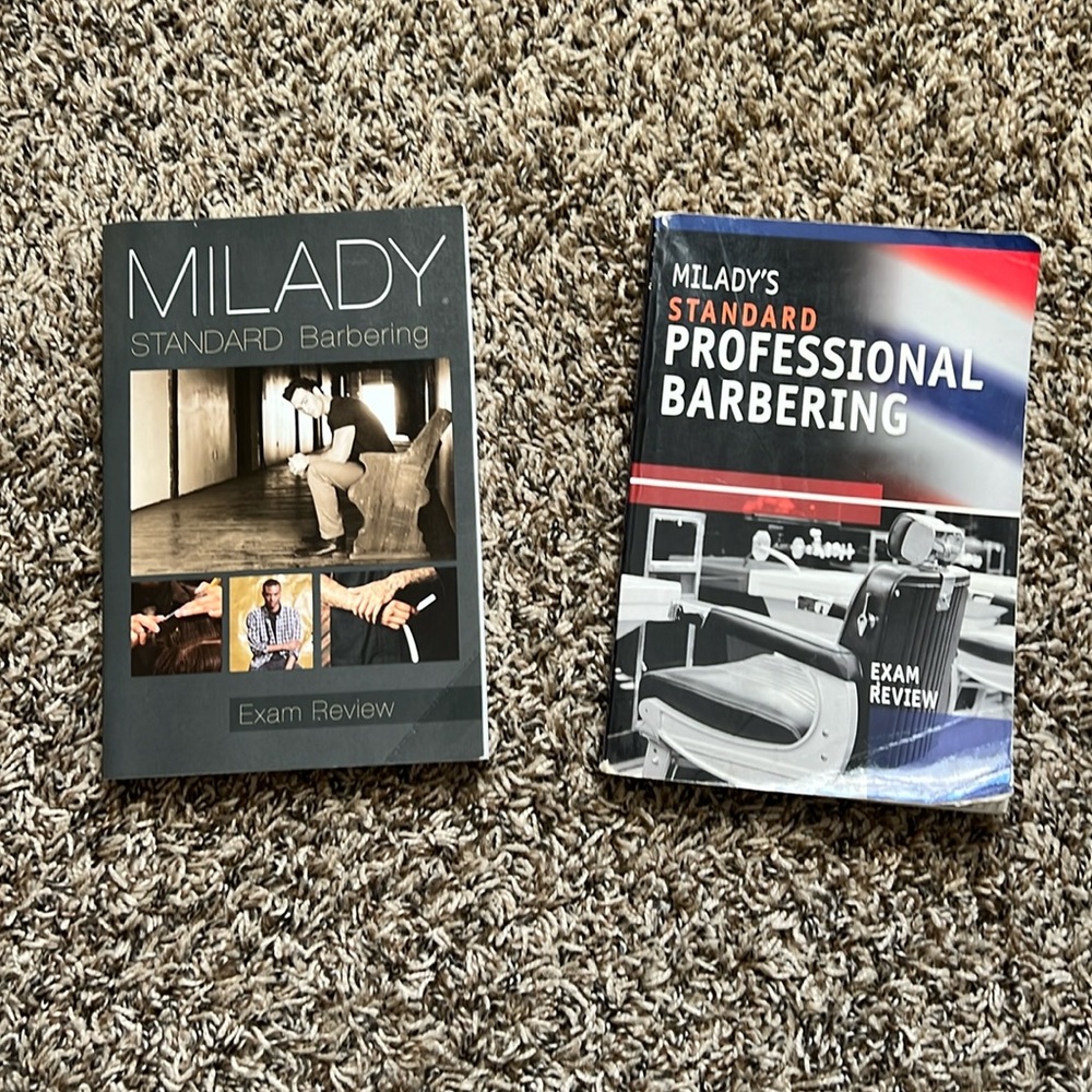 Barbering exam review books